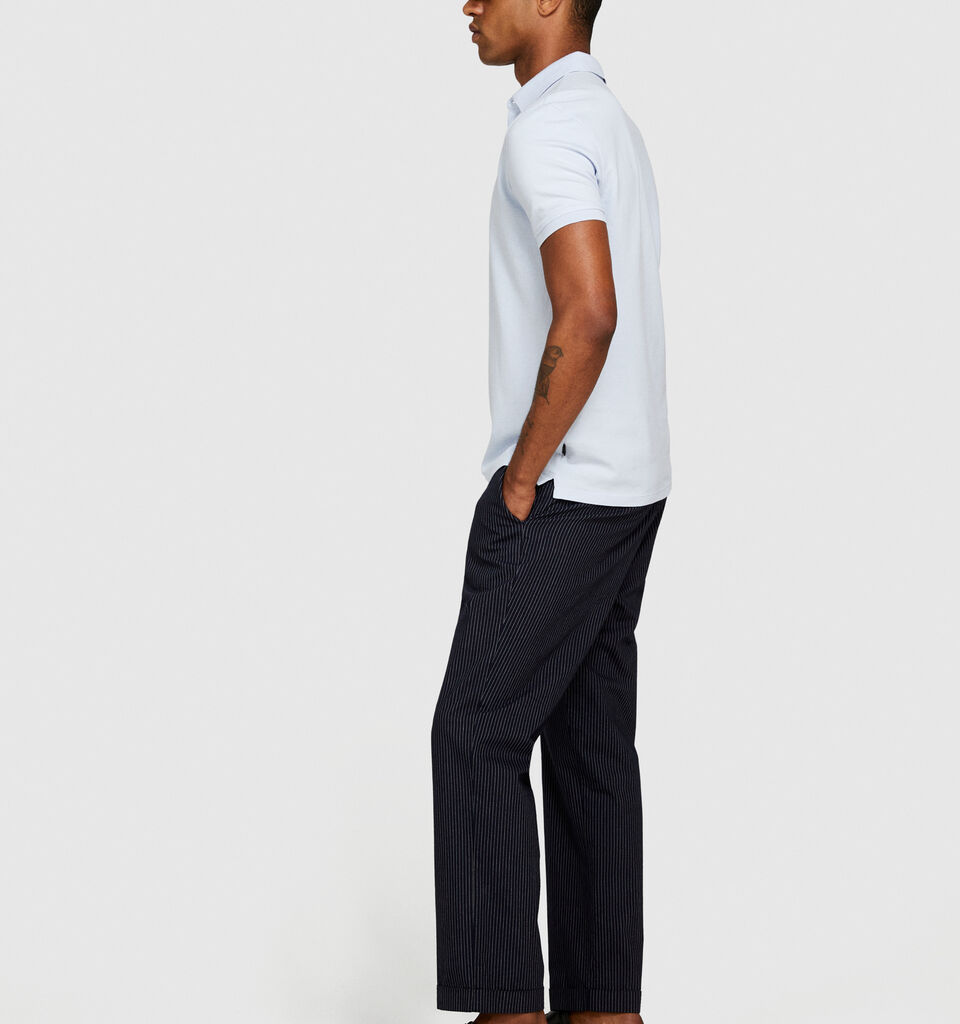 Slim fit polo - men's polos - Light Blue | Sisley image number 2